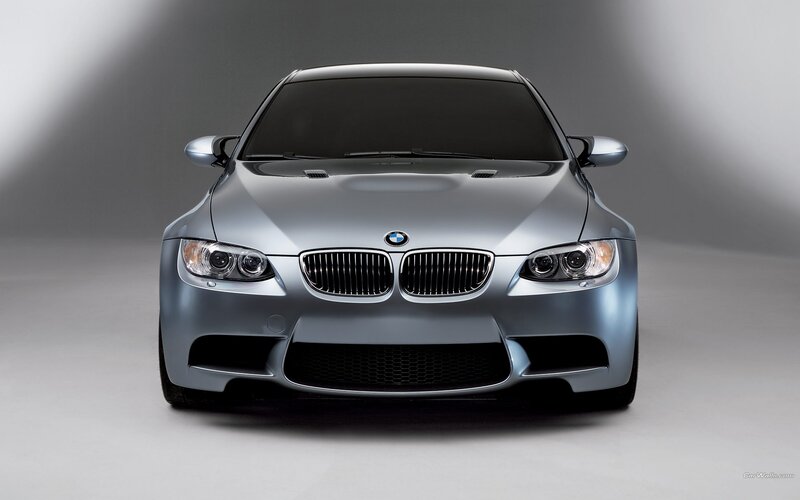 silver bmw m3 front view