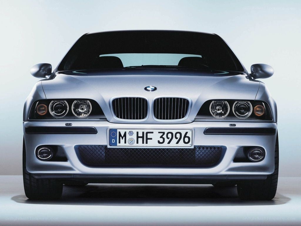 silver bmw m3 front view