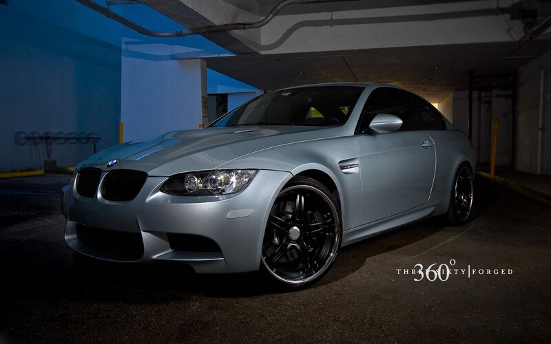 silver bmw m3 in garage