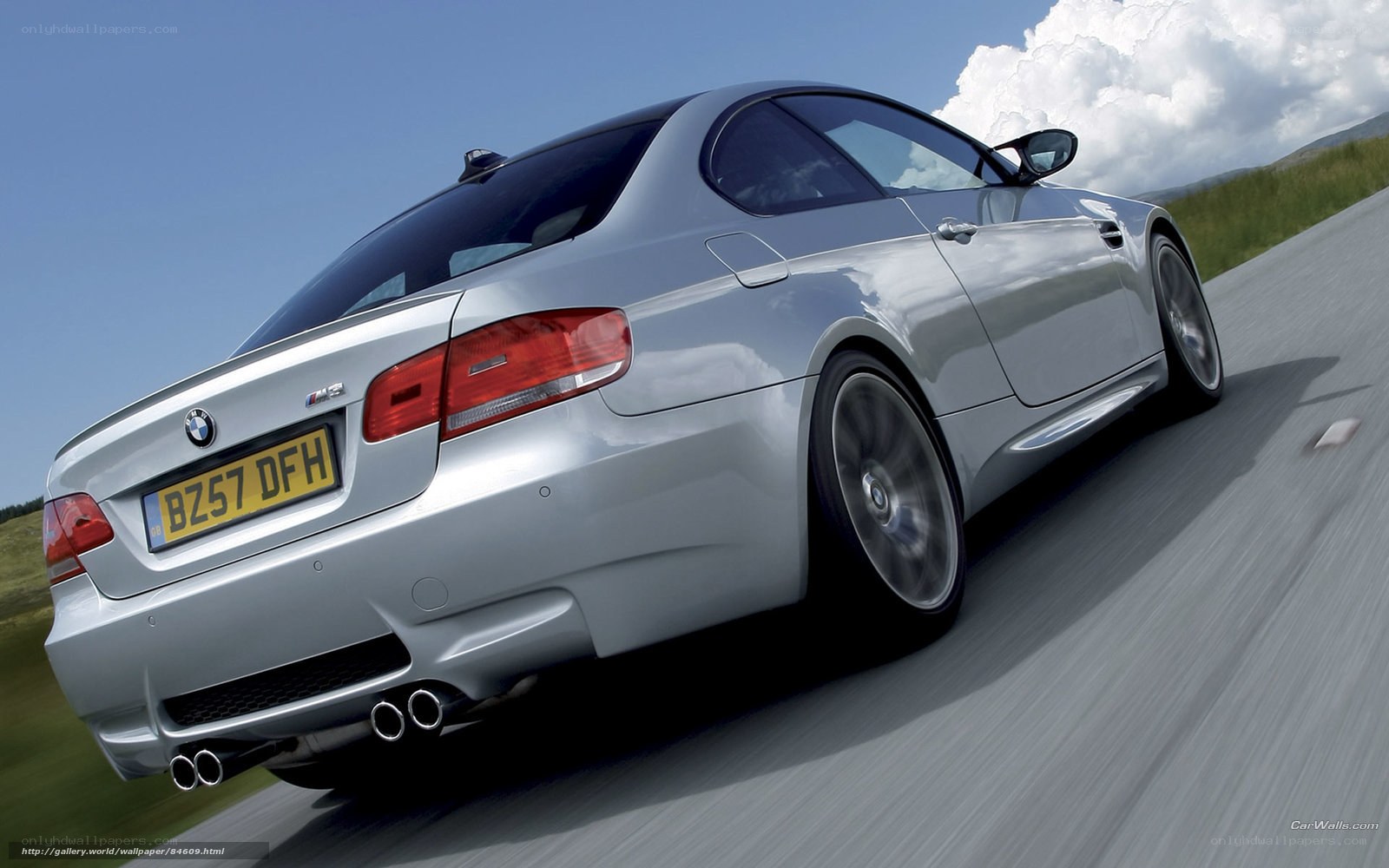 silver bmw m3 in motion