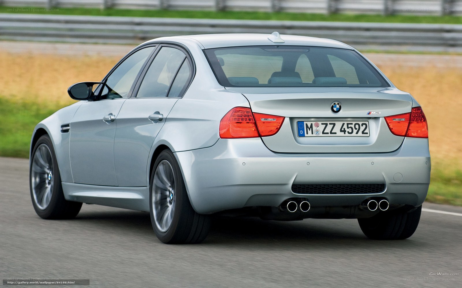 silver bmw m3 on racetrack