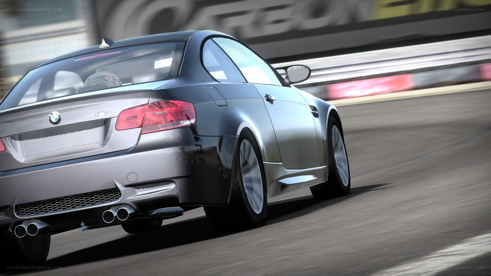 silver bmw m3 on racetrack
