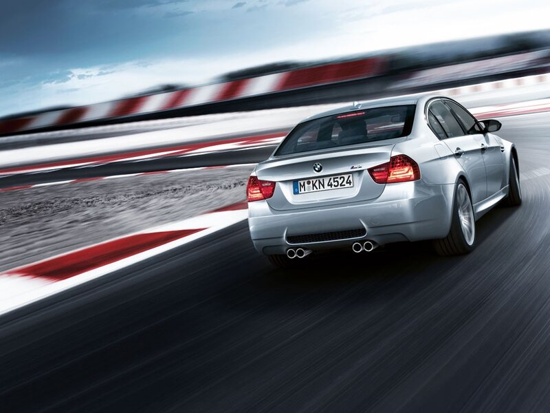 silver bmw m3 on racetrack