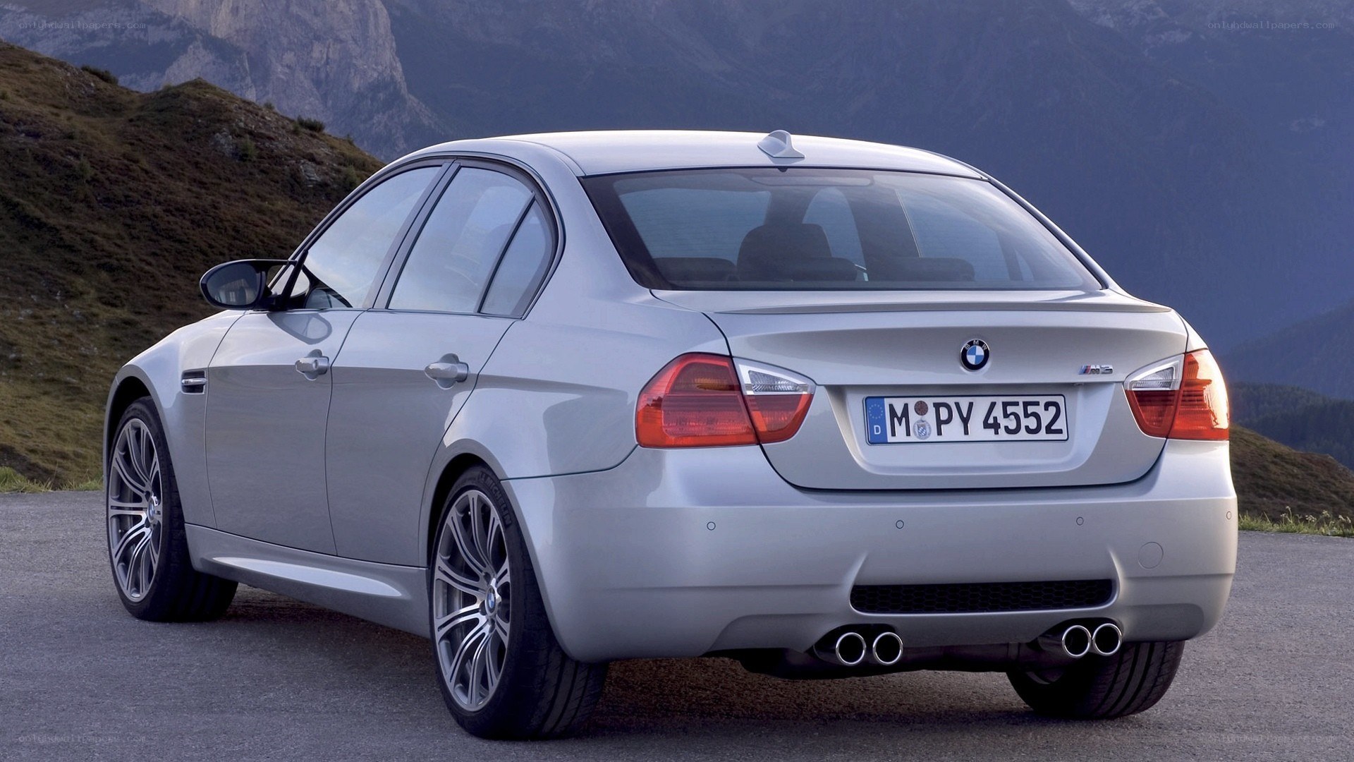 silver bmw m3 sedan