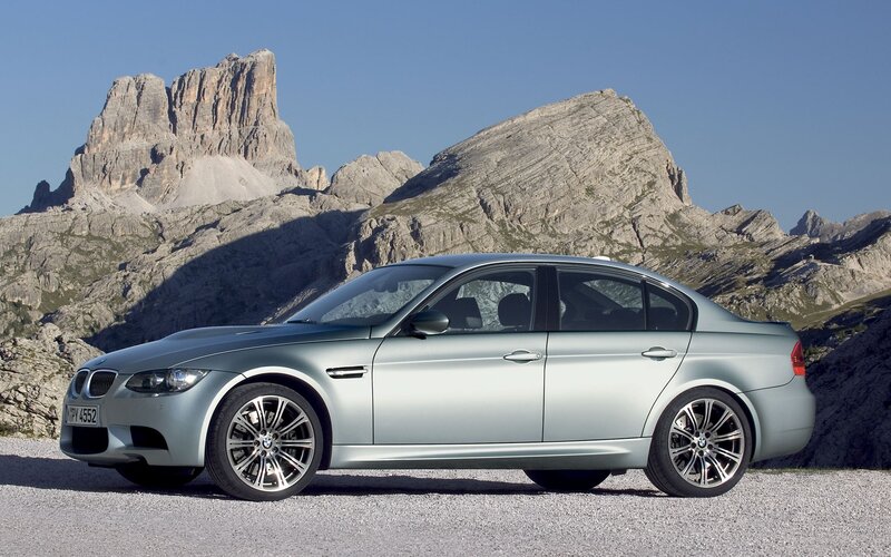 silver bmw m3 sedan