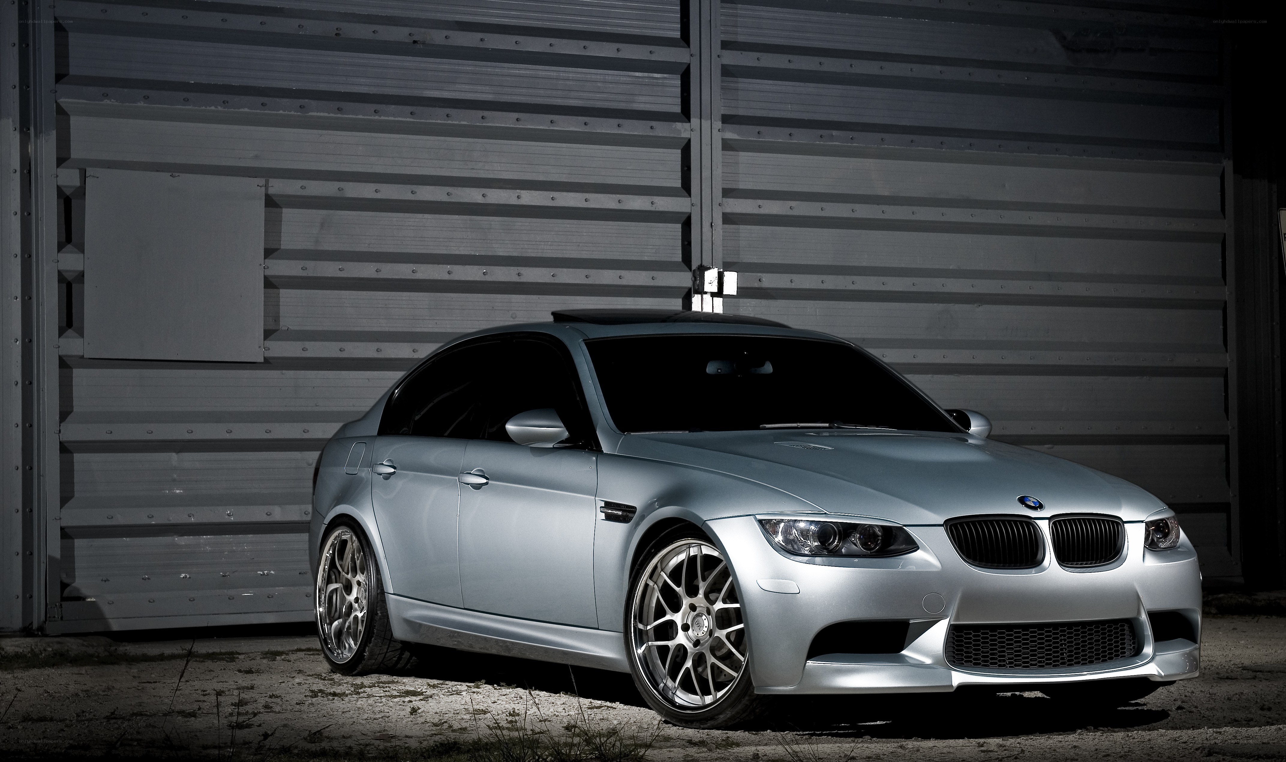 silver bmw m3 sedan