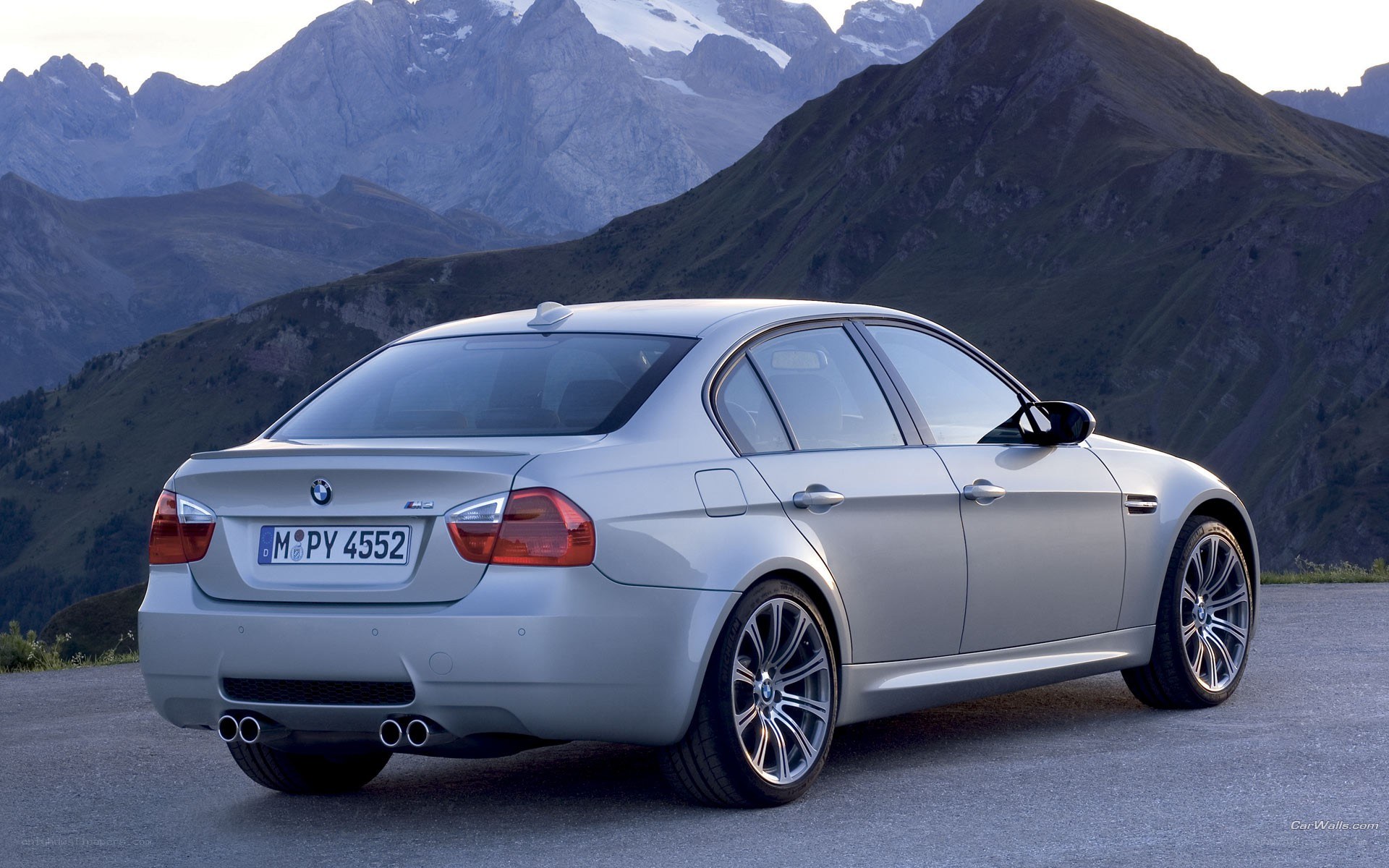 silver bmw m3 sedan