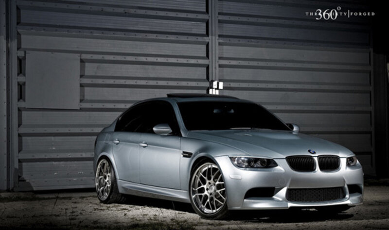 Silver Bmw M3 Sedan — Dramatic, Night