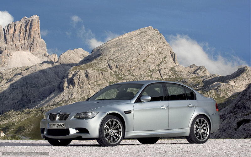 Silver BMW M3 Sedan — Dramatic