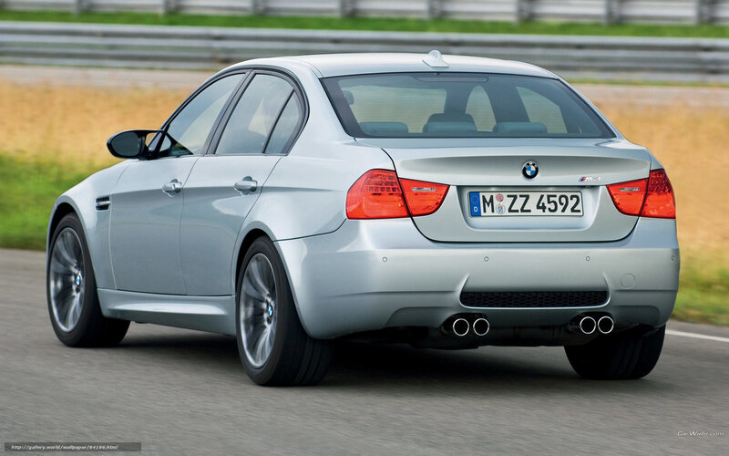 Silver BMW M3 Sedan — Dynamic, Afternoon, Photograph, Car, Road