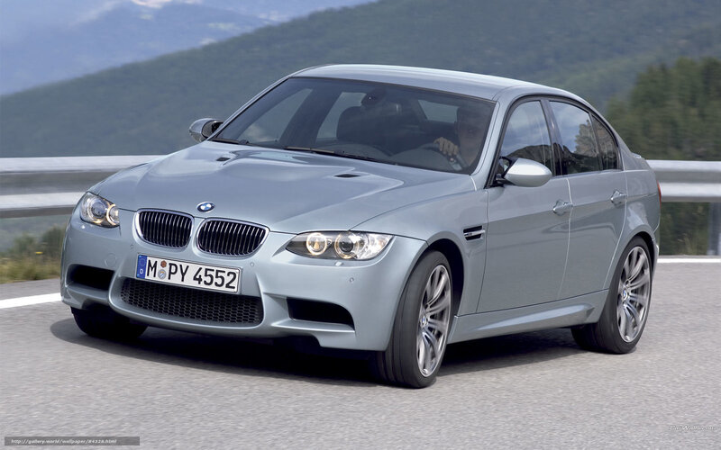 Silver BMW M3 Sedan — Dynamic, Afternoon, Photograph, Car