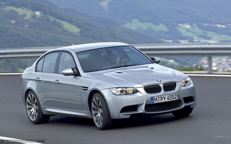 Silver BMW M3 Sedan — Dynamic, Afternoon, Photograph