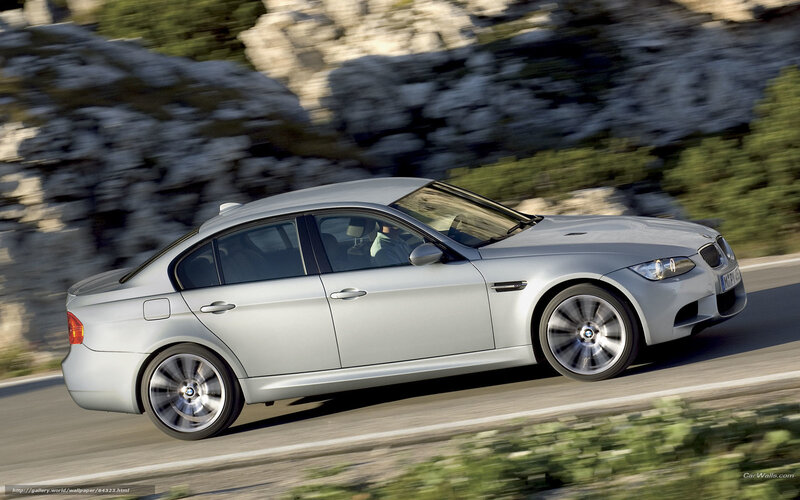 Silver BMW M3 Sedan — Dynamic, Afternoon