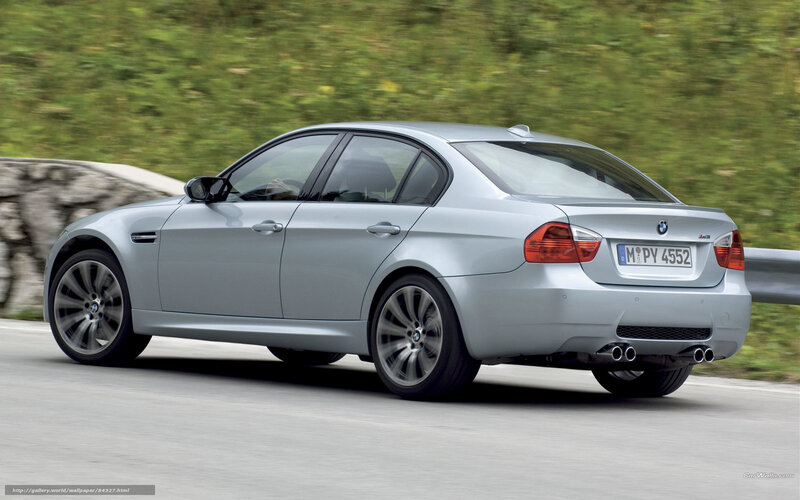 Silver BMW M3 Sedan — Dynamic, Photograph