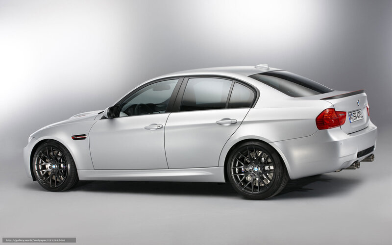 Silver BMW M3 Sedan — Neutral, Photograph, Car, Wheels