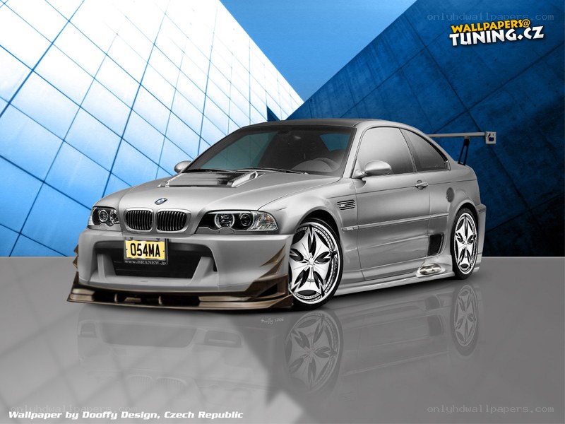 silver bmw m3 tuning car