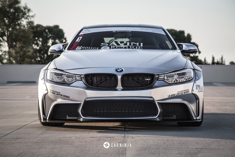 Silver BMW M4 Car
