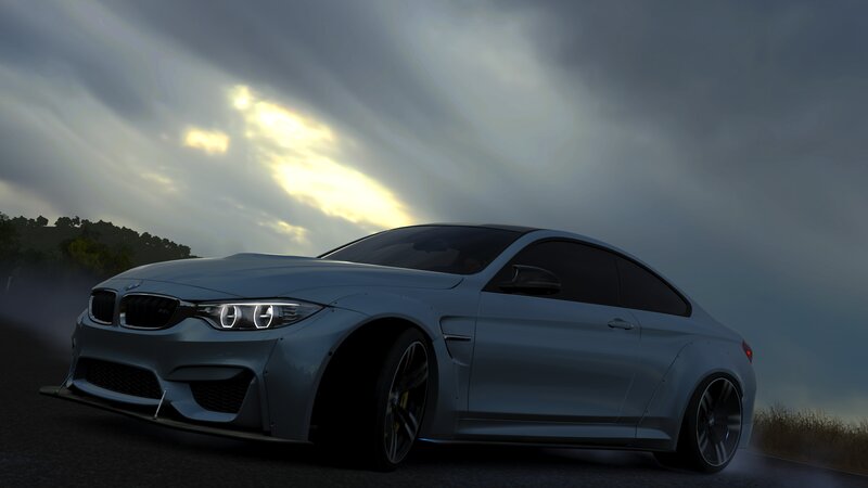 Silver BMW M4 Coupe — Gray