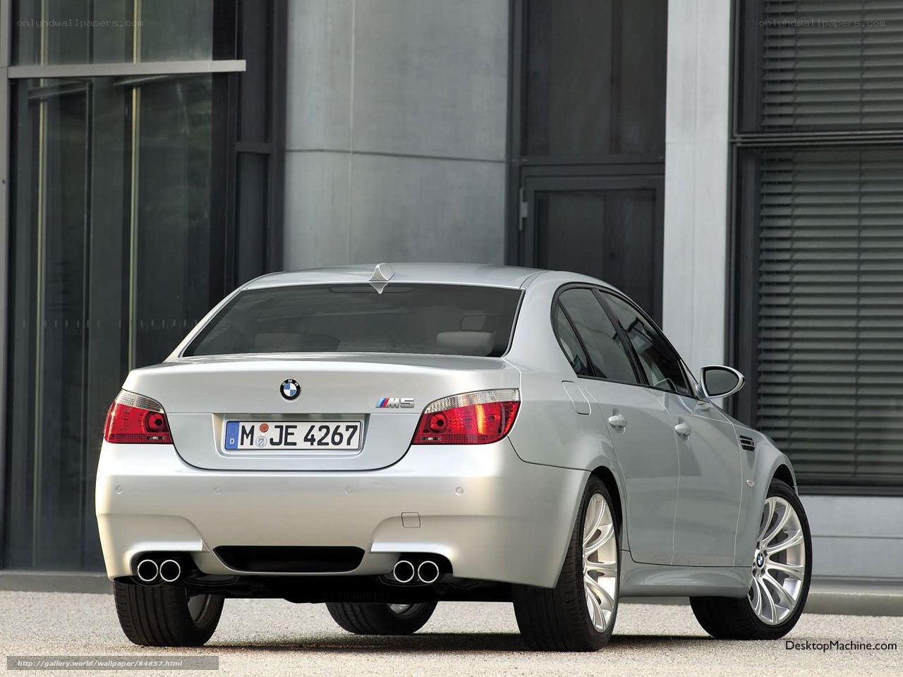 silver bmw m5 sedan