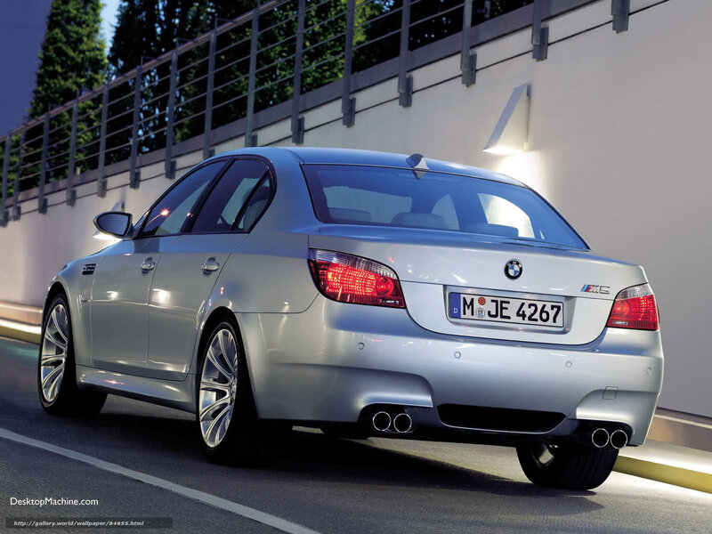 Silver BMW M5 Sedan — Dramatic