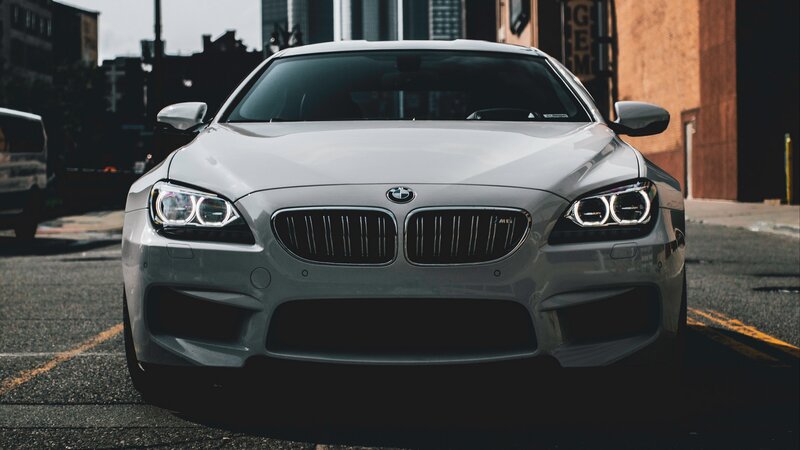 Silver BMW M6 Car — Gray, Dramatic, Afternoon
