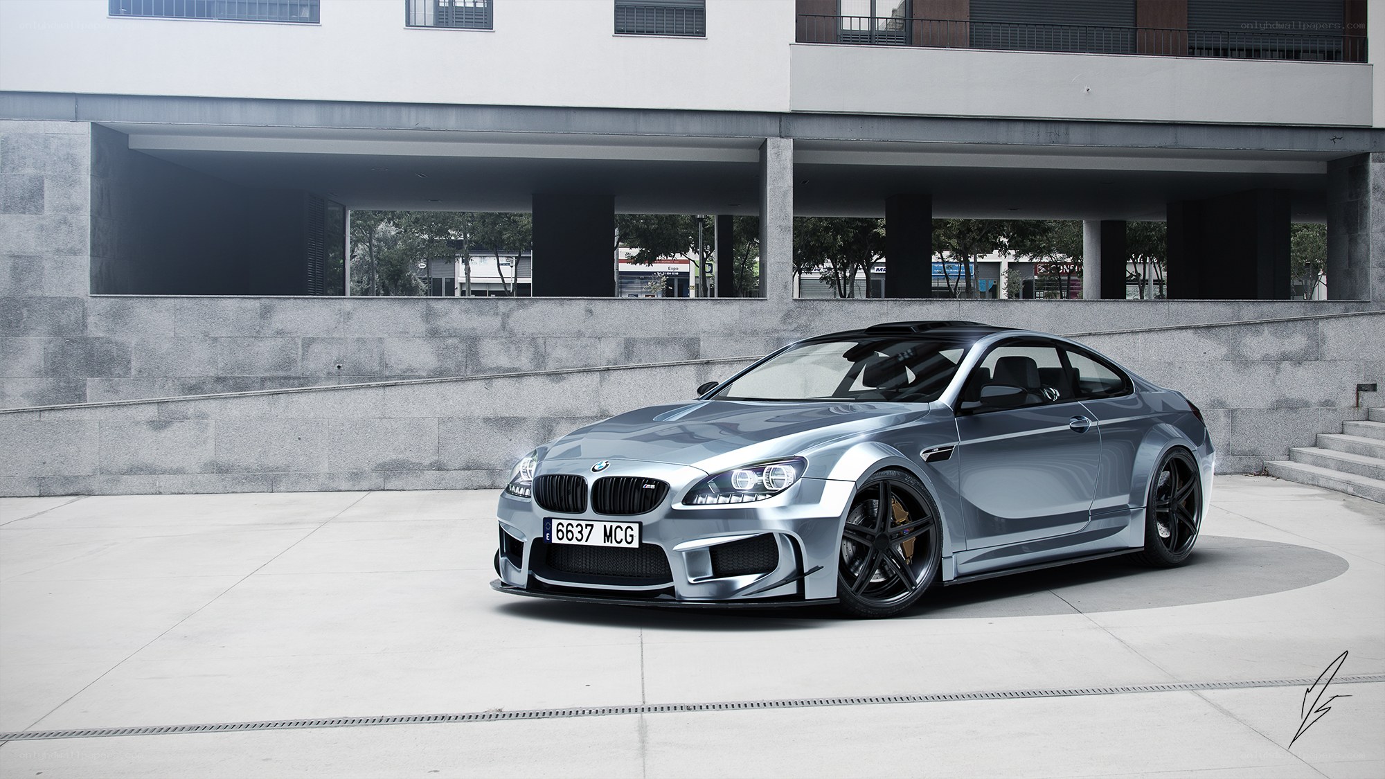 silver bmw m6 coupe