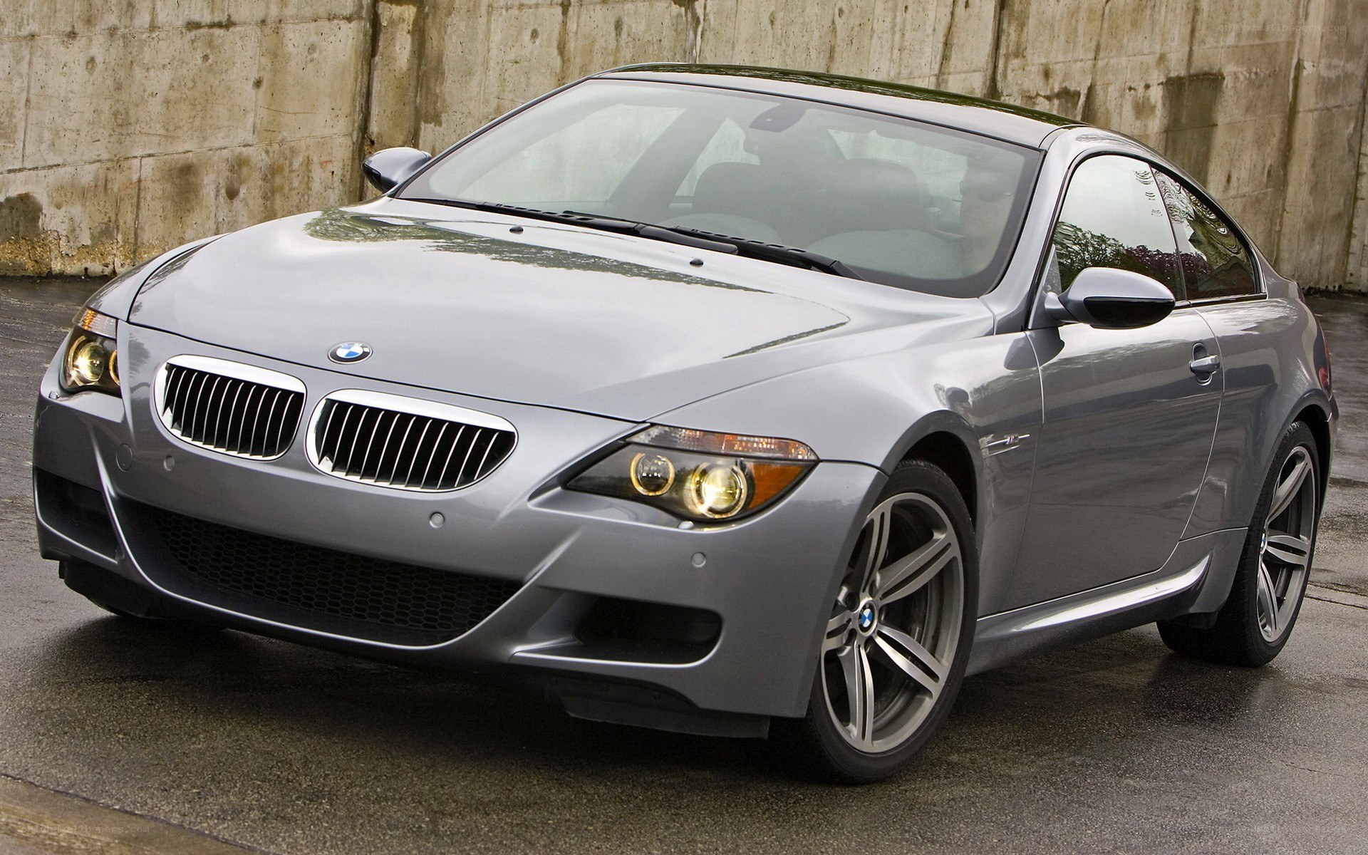 silver bmw m6 coupe