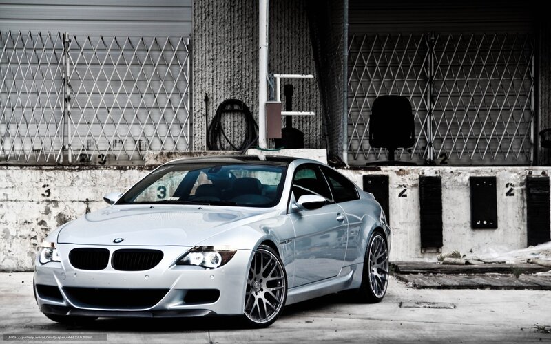 Silver BMW M6 Coupe — Dramatic