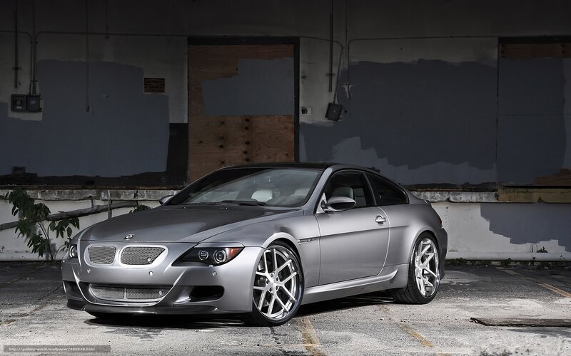Silver BMW M6 Coupe — Gray, Dramatic