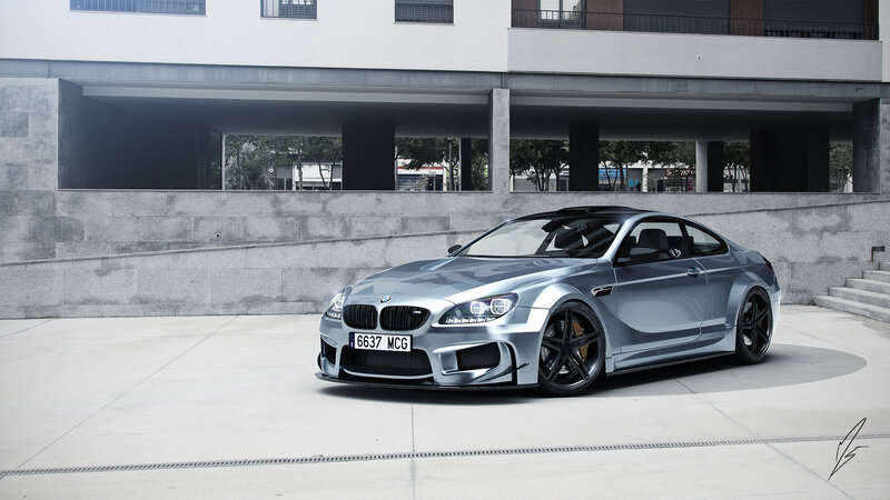 Silver BMW M6 Coupe — Gray