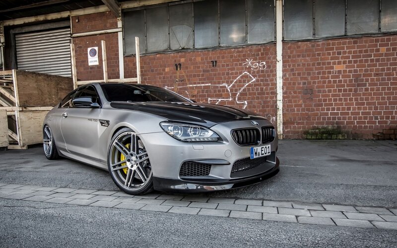 Silver BMW M6 Coupe — Gray, Urban