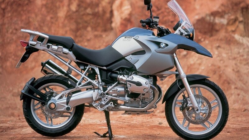 Silver BMW Motorcycle — Gray, Neutral, Photograph, Dirt Ground