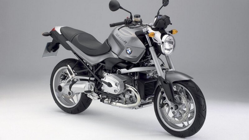 Silver BMW Motorcycle — Gray, Neutral, Photograph, Seat, Headlight