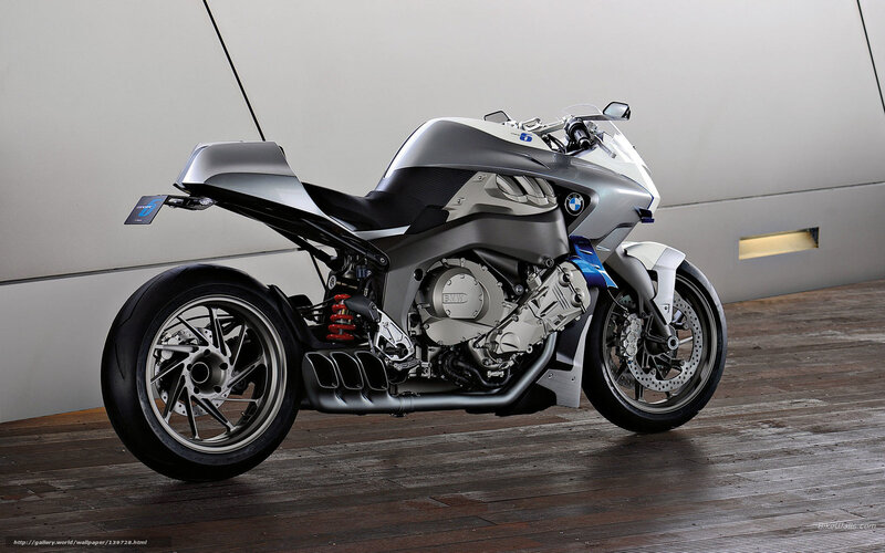 Silver BMW Motorcycle — Modern