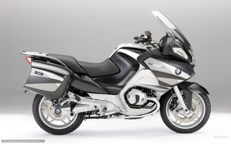 Silver BMW Motorcycle — Neutral, Photograph, Saddlebags, Windshield