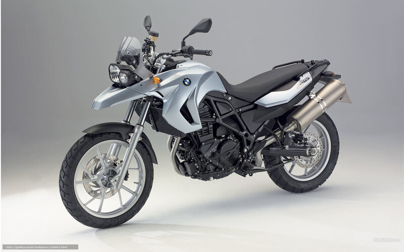 Silver BMW Motorcycle — Neutral, Photograph