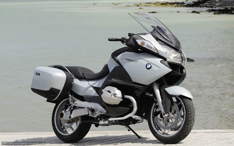 Silver BMW Motorcycle — Serene, Afternoon