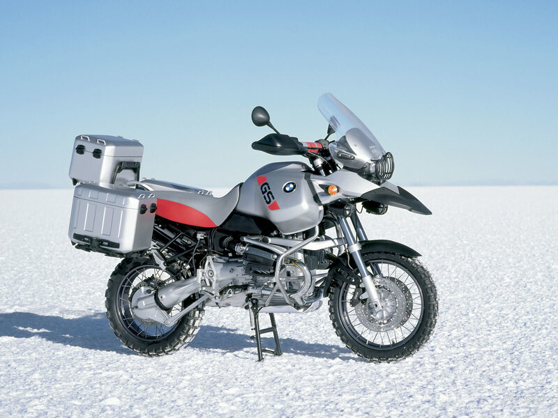 Silver BMW Motorcycle — Serene