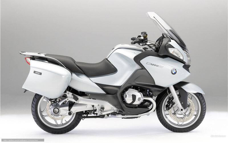 Silver BMW Motorcycle — White, Neutral, Photograph