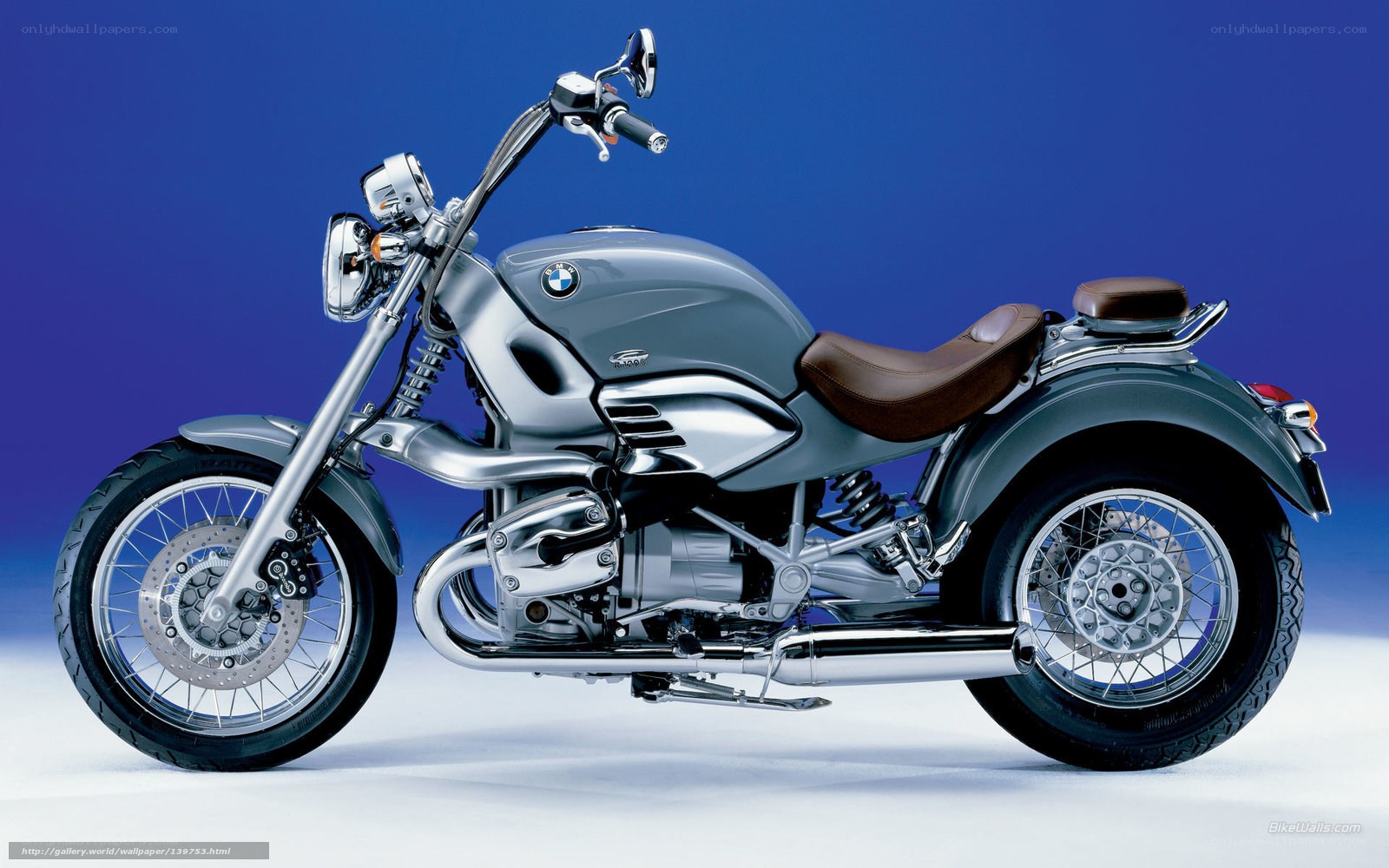 silver BMW motorcycle