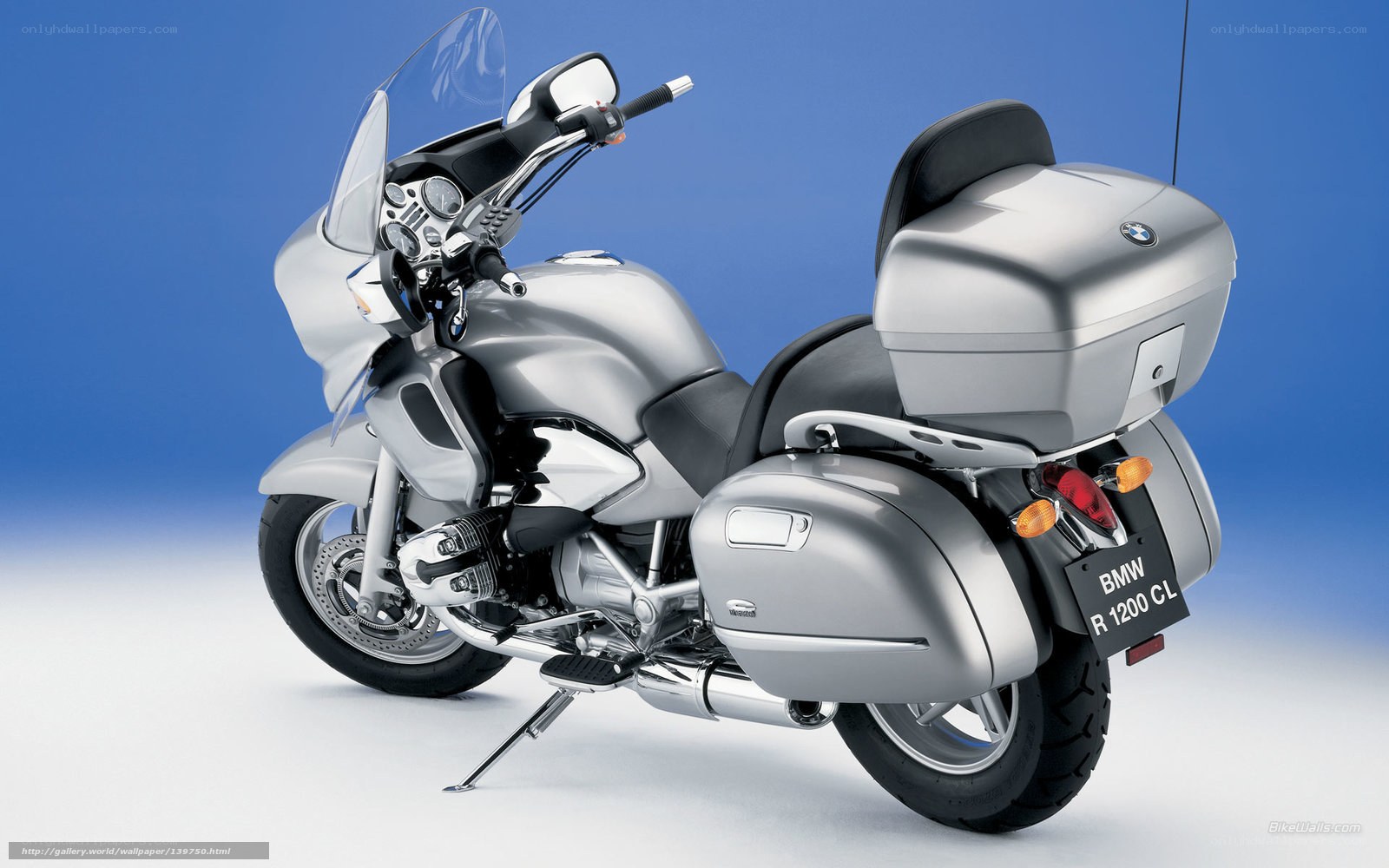 Silver BMW R 1200 CL motorcycle