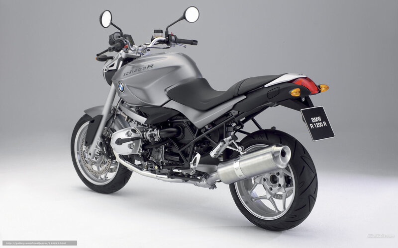 Silver BMW R1200R Motorcycle — Gray, Neutral