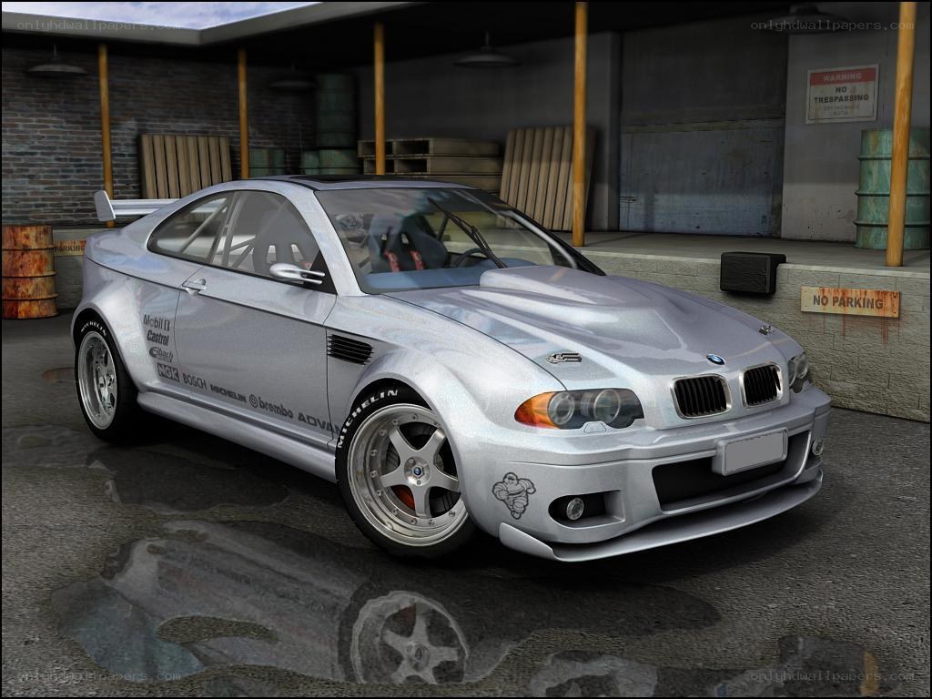 silver bmw race car