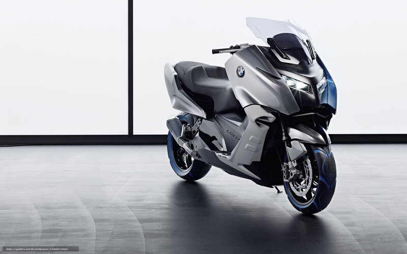 Silver BMW Scooter — Modern