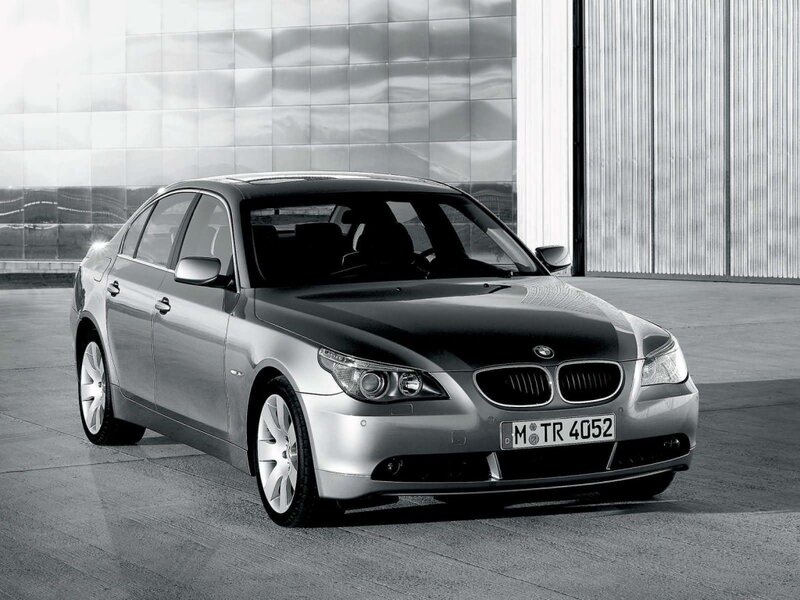 silver bmw sedan