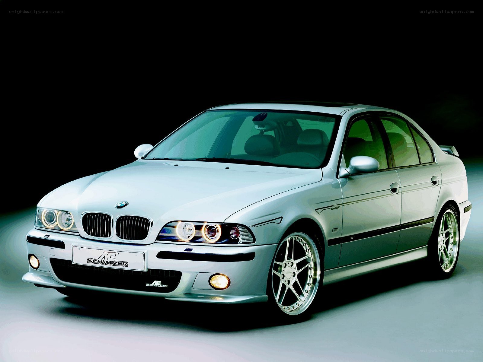 silver bmw sedan