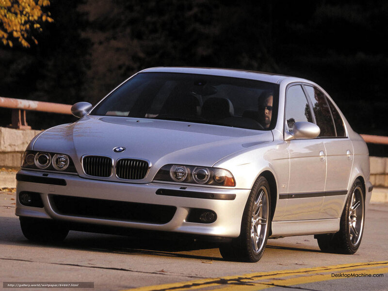 Silver BMW Sedan — Dramatic, Autumn