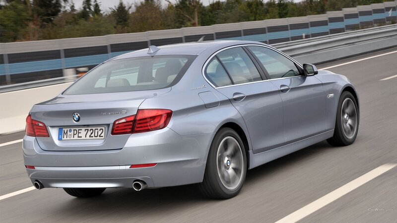 Silver BMW Sedan — Dynamic, Afternoon, Photograph, Car