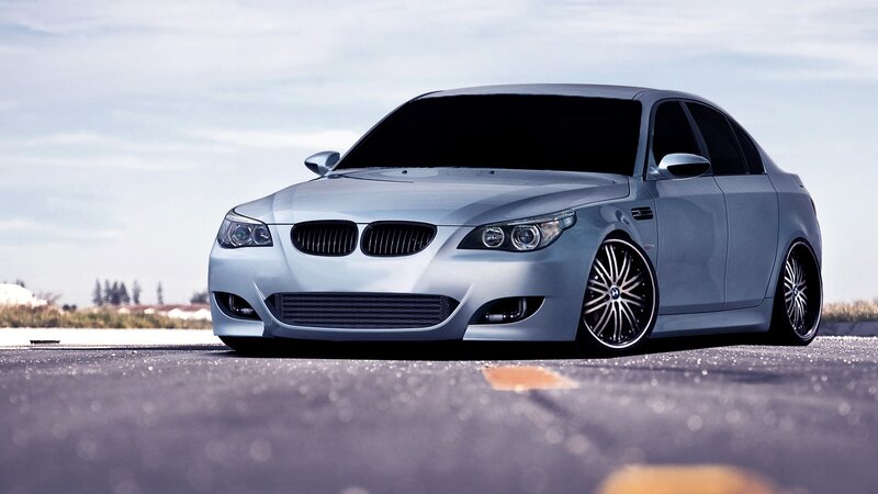Silver BMW Sedan — Gray, Dramatic, Afternoon, Photograph