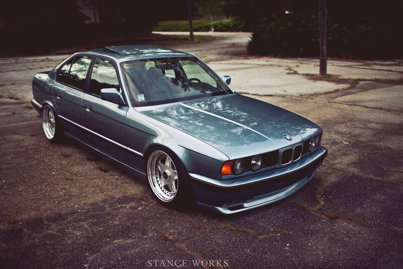 Silver BMW Sedan — Gray, Dramatic, Afternoon